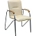 превью Конференц-кресло Easy Chair Samba Silver бежевый/бук (искусственная кожа, металл серебристый)