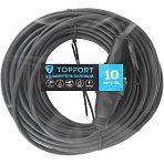 Удлинитель Topfort бублик КГ 2×2.5 кв. мм 10м 16А 1 гнездо б/з., с/загл., IP44