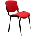 превью Стул офисный Easy Chair Изо/Iso красный (ткань, металл) (550721)