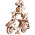 превью Конструктор деревянный ТРИ СОВЫ «Мото-Такса»,10×4×10см, 41 деталь, пакет с еврослотом