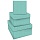 Набор квадратных коробок 3в1, MESHU «Turquoise style», (19.5×19.5×11-15.5×15.5×9см)