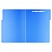 превью Папка с пластиковым скоросшивателем Berlingo «No Secret», 500мкм, полупрозрачная синяя