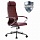 Кресло офисное МЕТТА «К-6» хромкожасиденье и спинка мягкиетемно-коричневое