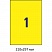 превью Этикетки самоклеящиеся всепогодные L6111-20 210×297мм желт. 20шт/уп