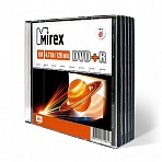 Диск DVD+R Mirex 4.7 GB 16x (5 штук в упаковке)