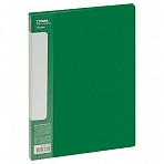 Папка с 60 вкладышами СТАММ «Стандарт» А4, 21мм, 700мкм, пластик, зеленая