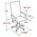 превью Кресло для руководителя Комус Мебель (Easy Chair) 603 серое/чёрное (сетка/ткань, пластик)