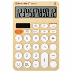 Калькулятор настольный BRAUBERG STYLE-12-BG (157×106 мм)12 разрядовдвойное питаниеБЕЖЕВЫЙ272967