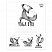 превью Тетрадь 24 л., HATBER, клетка, обложка картон, «Animals Yoga» (5 видов), 24Т5В1