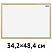 превью Доска магнитно-маркерная OfficeSpace, А3 (342×484 мм), деревянная рамка