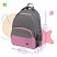 превью Рюкзак Berlingo U3 «Grey-pink» 41×29.5×13.5см, 2 отделения, 4 кармана, эргономичная спинка
