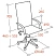 превью Кресло для руководителя Комус Мебель (Easy Chair) 575 чёрное (экокожа/сетка, металл хромированный)