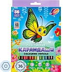 Карандаши цветные Луч Zoo 36 цветов шестигранные