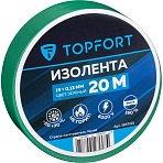 Изолента TOPFORT 19мм х 20м х 0.13мм зеленый