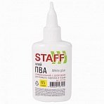 Клей ПВА с дозатором, 65 г, STAFF
