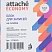 превью Блок для записей Attache Economy проклеен. куб 9×9х9см цветной черед. с белым