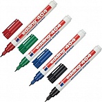 Набор маркеров перманентных Edding 10 штук 4 цвета (толщина линии 0.75 мм) круглый наконечник