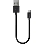 Кабель Deppa USB-A - USB-C, USB 2.0, 2.4A, 2м, черный