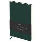 Записная книжка А5 96л. ЛАЙТ, кожзам, Greenwich Line «Classic. Dark teal», с резинкой, блок без линовки