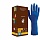 Перчатки латексные смотровые КОМПЛЕКТ 25 пар (50шт), повышенной прочности, размер M (средний), удлиненные, синие, SAFE&CARE High Risk