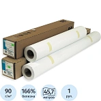 Бумага широкоформатная C6035A HP BrightWhiteInkJet Paper 90г 24 дюйм/610mmx45.7m