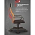 превью Кресло для руководителя Easy Chair 655 TTW оранжевое/чёрное (ткань/сетка/экокожа, пластик)
