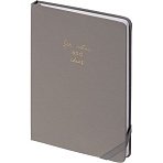 Ежедневник недатированный серый, А5.140×200мм, 136 л. ATTACHE