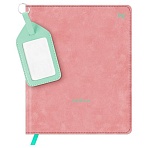 Дневник 1-11 кл. 48л. (твердый) BG «ID. Pink», иск. кожа, печать, брелок с окошком, ляссе