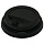 Крышка для стакана Комус пластиковая черная 80 мм с клапаном 100 штук в упаковке
