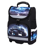 Ранец ЮНЛАНДИЯ WISE, 1 отделение, 3 кармана, устойчивое дно, Space driver, 37×29х15 см