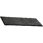 Блюдо для подачи прямоуг. 40×12 см. h=0.9 см. чер. сланец MGprof, 69760