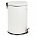 превью Ведро-контейнер для мусора (урна) с педалью ЛАЙМА «Classic», 20 л, белое, глянцевое, металл, со съемным внутренним ведром