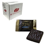 Шоколад порционный KONFESTA горький 72% какао1100 г (220 штук по 5 г)