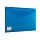 Папка-конверт с кнопкой BRAUBERG, А4, непрозрачная, плотная, синяя, до 100 листов, 0,20 мм