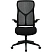превью Кресло для руководителя Комус Мебель (Easy Chair) 635 чёрное (сетка/ткань, пластик)