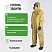 превью Комбинезон одноразовый с капюшоном Lakeland ChemMAX 1 желтый 80 г/кв.м (размер 56-58, XXL, CT1S428)