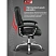 превью Кресло для руководителя Комус Мебель (Easy Chair) 550 чёрное (рециклированная кожа с компаньоном, металл хромированный)