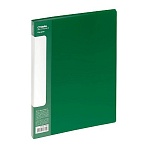 Папка с 40 вкладышами СТАММ «Стандарт» А4, 21мм, 600мкм, пластик, зеленая