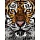 Картина по номерам на холсте ТРИ СОВЫ «Тигриный взгляд», 30×40, с акриловыми красками и кистями