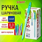 Ручка шариковая STAFF «CANDY PASTEL», синяя, игольчатый узел 0.6 мм, линия 0.3 мм