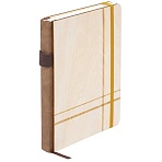 Ежедневник недатированный А5 145×210мм BRAUBERG «Natural», резинка, держатель 160л, деревянный