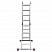 превью Лестница-трансформер 4×4 ступени, высота 4,52 м (4 секции по 1,2 м), алюминиевая, вес 16,5 кг
