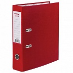 Папка-регистратор ОФИСМАГ с арочным механизмом, покрытие из ПВХ, 75 мм, красная