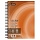 Бизнес-тетрадь LightBook А5 100 листов оранжевая в клетку на спирали