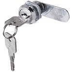 Замок почтовый пластиковый, длина 16 мм, d - 17.5 мм, 90 градусов, прямой ригель, гайка