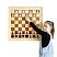 превью Игра Шахматы и шашки магн. демонстрац. доска 73×73x3.5см, фигуры в наб 03903