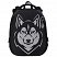 превью Ранец BRAUBERG SHINY, 2 отделения, с брелоком, «Husky», СВЕТЯЩИЙСЯ РИСУНОК, 38×28х14 см