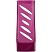 превью Лоток для бумаг вертикальный СТАММ «Тропик», тонированный розовый, ширина 110мм