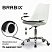 превью Кресло стул BRABIX «Eames MG-310 CH», хром, пластик белый, ткань серая