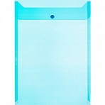 Папка-конверт на кнопке Attache 340×245 мм синяя (10 штук в упаковке)